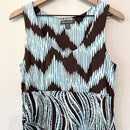 Sleeveless Abstract Print Dress-3