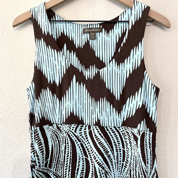 Sleeveless Abstract Print Dress