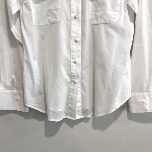 Scalloped Trim Button Down Top
