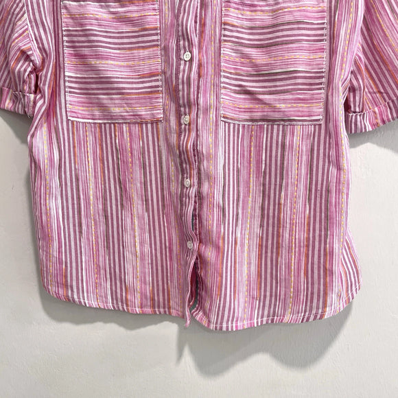 Striped Button Down Top