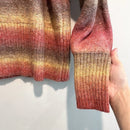Striped Mock Neck Sweater-5