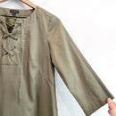 Lace up Front Dress-6