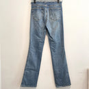 Cut Off Frayed Waist Bootcut Jeans-6
