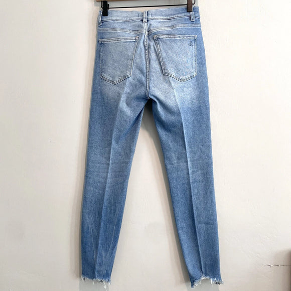 Raw Step Hem Skinny Jeans