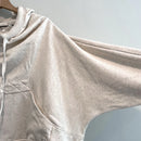 Hooded Lace Up Back Sweatshirt-5