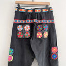 Granny Crochet Belted Pockets Pants-6