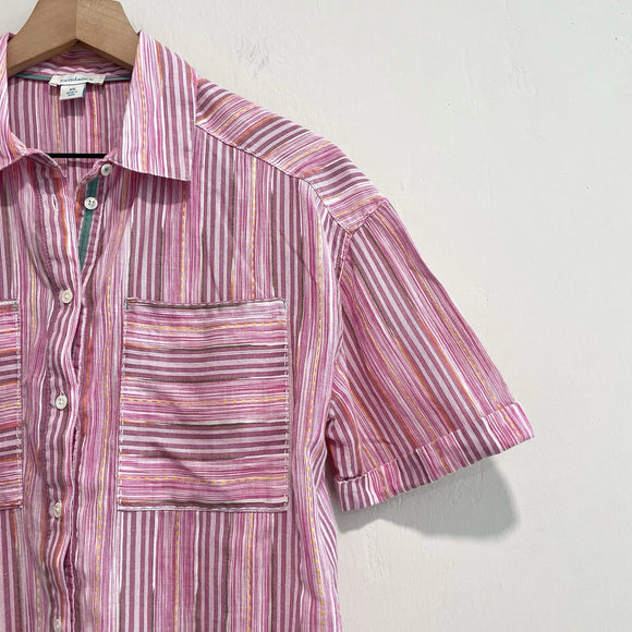 Striped Button Down Top