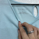 Short Sleeve Pleated Hemline Top-5