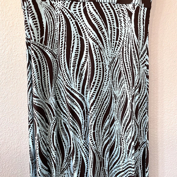 Sleeveless Abstract Print Dress