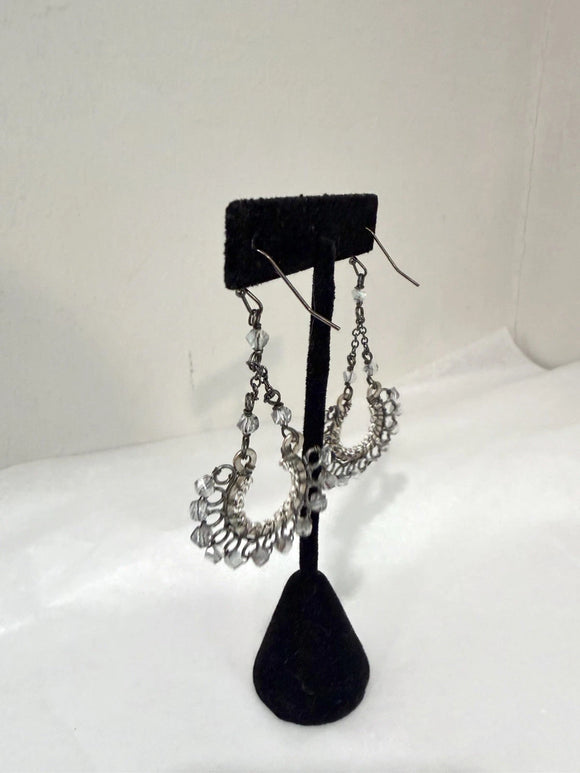 Beaded U Shape Earrings