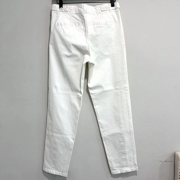 Button Ankle Chino Pants