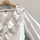 Lace Embroidered Cinch Front Top-6
