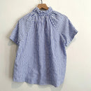 Striped Ruffle Button Down Top-7