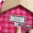 Floral Embroidered Plaid Button Top-6