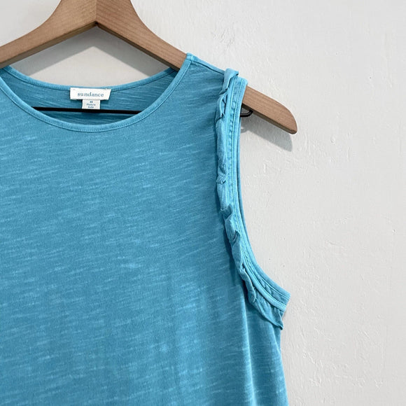 Ruffle Lace Trim Tank Dress