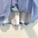 Floral Embroidered Striped Top-7