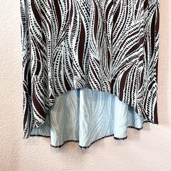 Sleeveless Abstract Print Dress