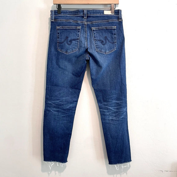 Cigarette Crop Cut Off Jeans