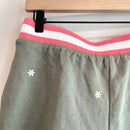 Daisy Embroidered Pajama Shorts-7
