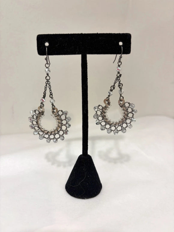 Beaded U Shape Earrings
