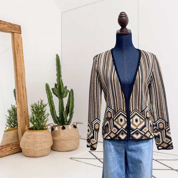 Geometric Cardigan