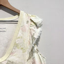 Camo Ruffle Flutter Top-6
