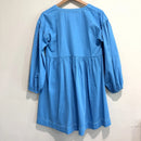 Long Sleeve Denim Babydoll Dress-8