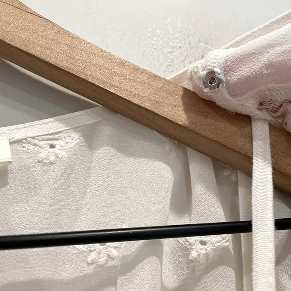 Silk Embroidered Eyelet Lined Top