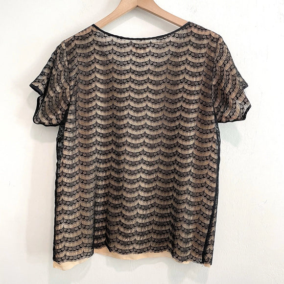 Lace Overlay Top