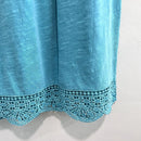 Ruffle Lace Trim Tank Dress-7