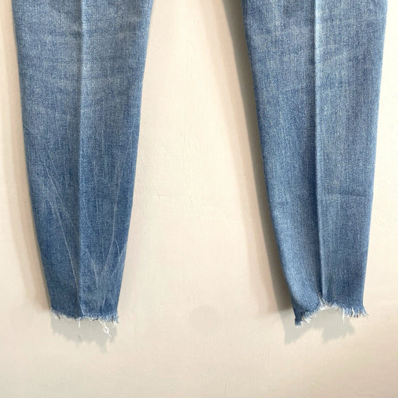 Raw Step Hem Skinny Jeans