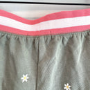 Daisy Embroidered Pajama Shorts-8