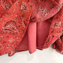 Paisley Smocked Sleeve Blouse-8