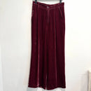 Velvet Wide Leg Pants-1