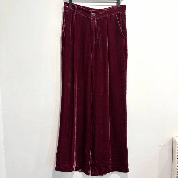 Velvet Wide Leg Pants