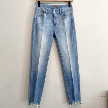 Raw Step Hem Skinny Jeans