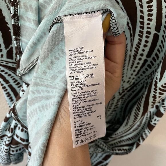 Sleeveless Abstract Print Dress
