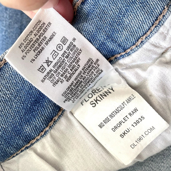 Raw Step Hem Skinny Jeans