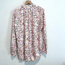Long Sleeve Button Pleated Floral Top-8