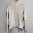 Mock Neck Side Button Chunky Sweater-8