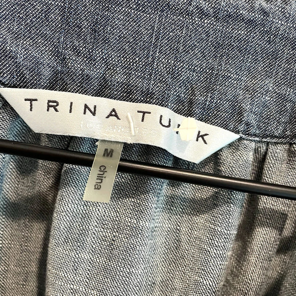 Raw Hem Chambray Jacket