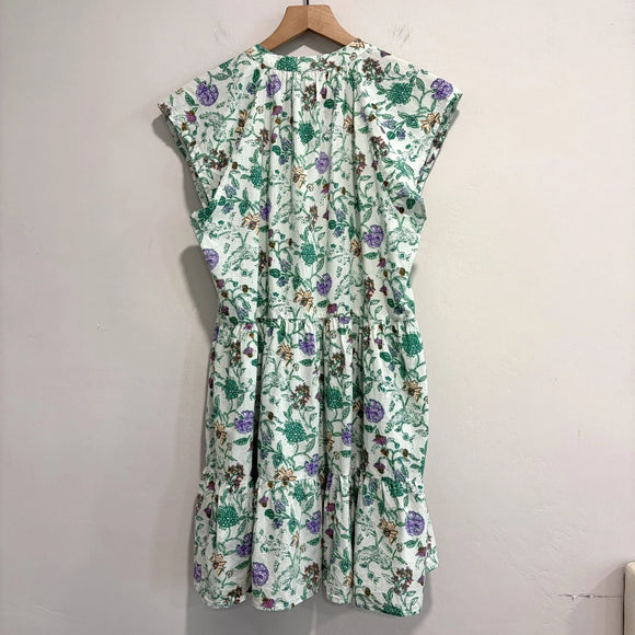 Floral Tassel Cotton Dress