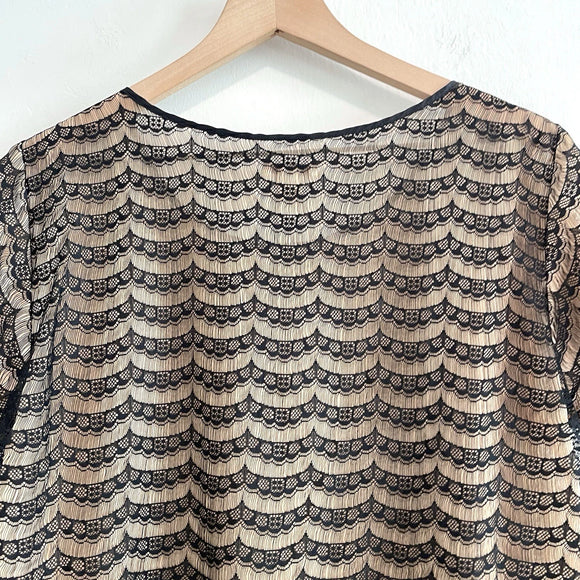 Lace Overlay Top