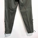 Lace-Up Ankle Embroidered Beaded Pants-8