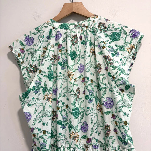 Floral Tassel Cotton Dress