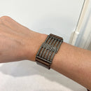 Leather Crystal Cuff Bracelet-10
