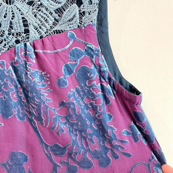 Velvet Sleeveless Drawstring Top
