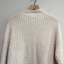 Mock Neck Side Button Chunky Sweater-9
