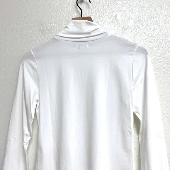 Lace Trim Long Sleeve Turtleneck