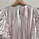 Foil Pleated Overlay Top-10